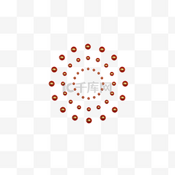 红色圆点造型元素