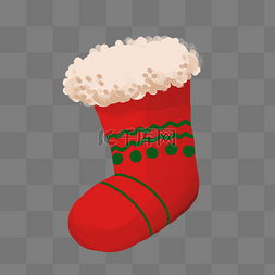 红色袜子图片图片_手绘圣诞袜子插画