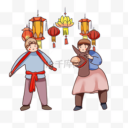 春节新年传统习俗图片_新年传统习俗庙会表演