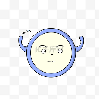 扁平简约句号图案