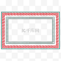 卡通中式传统边框相框装饰