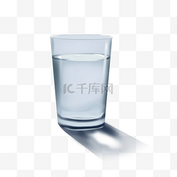一杯橙汁矢量图片_一杯纯净的水节水日