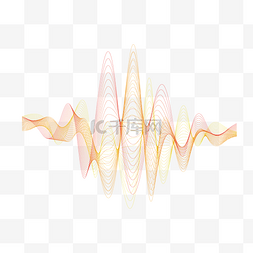 声波素材图片_卡通声波矢量图下载