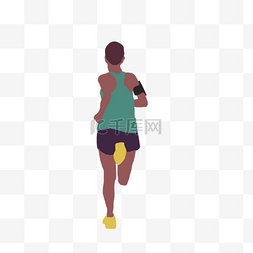 健身运动人图片_跑步运动人矢量图