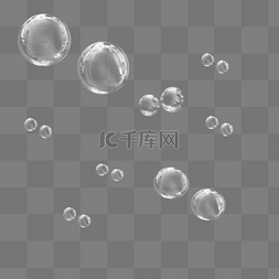 气泡图片_透明泡泡漂浮素材
