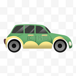 合资图片_绿色的小汽车插画