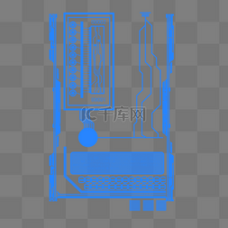 科技感蓝色背景图片_科技感电路线