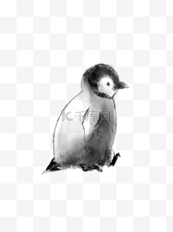 2018水墨字图片_水墨动物企鹅