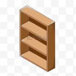 木柜动图图片_黄色的简易木柜插画