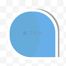 几何简约矢量图片_蓝色简约几何PPT元素矢量图