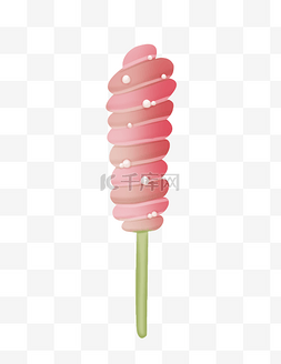 冷饮甜品超清图片_手绘粉色的软糖插画