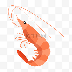 小龙虾手绘图片_手绘小龙虾肉类插画