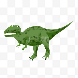 尾巴长图片_侏罗纪绿色恐龙