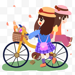 春季美食图片_春季骑自行车野餐