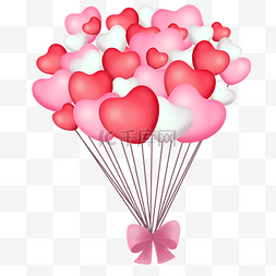 妇女节气球图片_情人节女生节女神节购物海报粉色