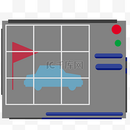 暂停视频卡通插画