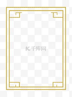 古代窗框边框图片_2019年中国风复古新年边框png下载