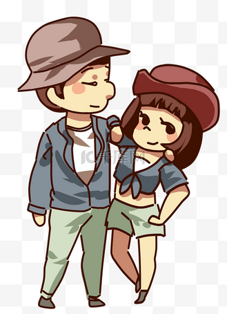 甜蜜日常图片素材_情人节情侣互动日常