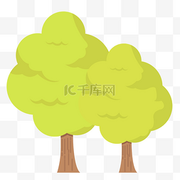 郁郁葱葱的大树图片_一组茂密绿树成荫郁郁葱葱的树木