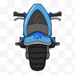 蓝色摩托车图片_蓝色摩托车