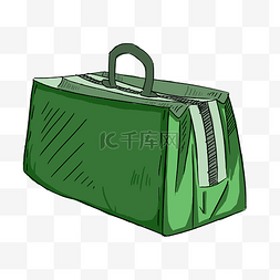 手提包绿色图片_绿色旅行手提包