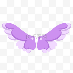 天使飞翔的翅膀图片_天使的紫色翅膀