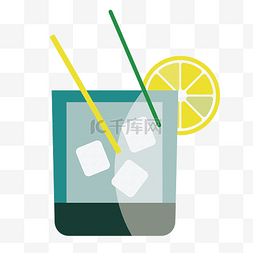 柠檬手绘饮品图片_卡通的夏日冷饮矢量免抠图
