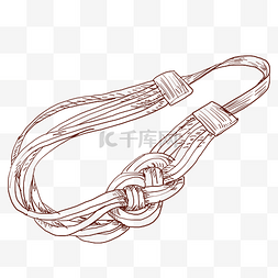 发绳线描绳结