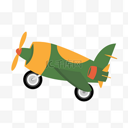 绿色玩具图片_儿童卡通矢量小飞机元素