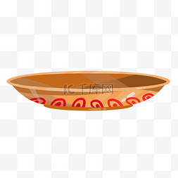 餐具插画素材图片_手绘盘子餐具插画
