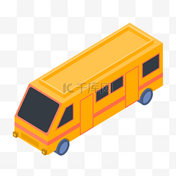 橙色的公交车
