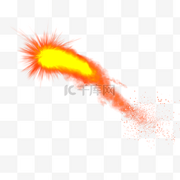 漫画背景特效图片_漫画手绘火焰自然元素爆炸