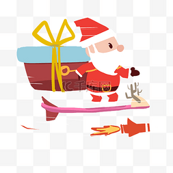 圣诞平面设计图片_圣诞手绘卡通人物PNG素材