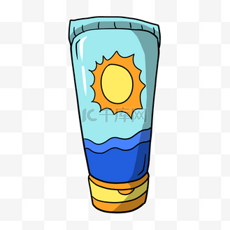 卡通手绘防晒霜图片_卡通手绘防晒霜素材-卡通手绘防晒霜图片大全-千