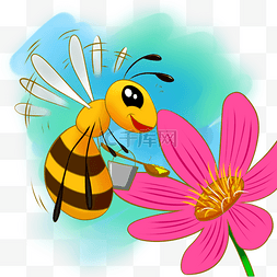 春天小蜜蜂采蜜