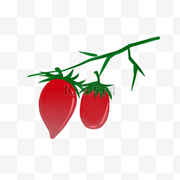 番茄酸甜红色