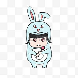 兔子胡萝卜矢量图片_卡通可爱兔矢量图胡萝卜兔子可爱