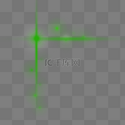 绿色交叉十字炫酷星光光效