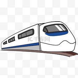 高速火车图片_一辆新型动车插画