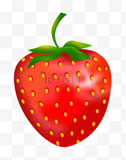 新鲜手绘草莓插画图片_新鲜的草莓手绘插画