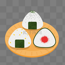 日本错峰游图片_白色美味寿司插图