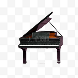 钢琴卡通图片_卡通木质钢琴PNG下载