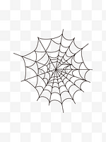 万圣节简约几何元素蜘蛛蜘蛛网