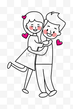 男孩手绘插画个人vip和企业vip免费下载情人节线描气球插画个人vip和