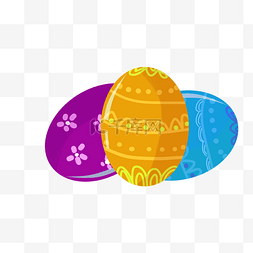 四颗鸡蛋图片_复活节彩蛋