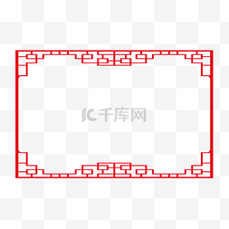 中国风猪年边框图片_红色猪年新年装饰边框