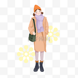 卡通手绘插画女孩