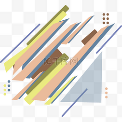 创意几何小清新孟菲斯图案矢量图