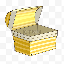箱打开图片_打开的黄色宝箱 