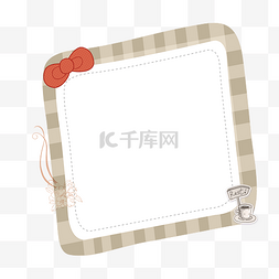 咖啡杯碟白瓷图片_矢量卡通扁平化可爱边框